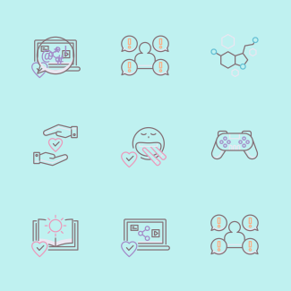 Addiction icons pack