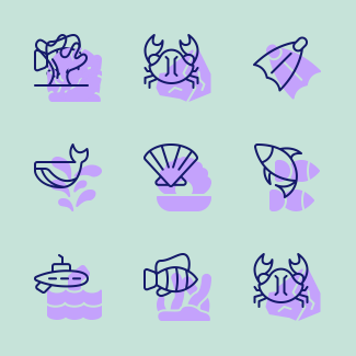 Ocean icons pack