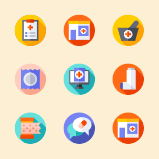 Pharmacy icons pack