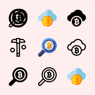 Bitcoin icons pack