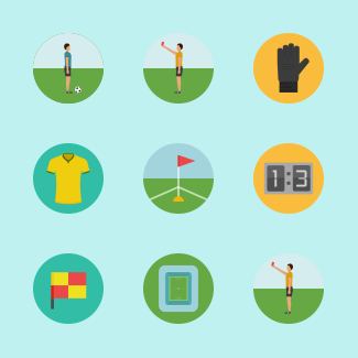 Soccer icons pack