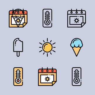 Summer icons pack