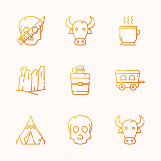 Desert icons pack