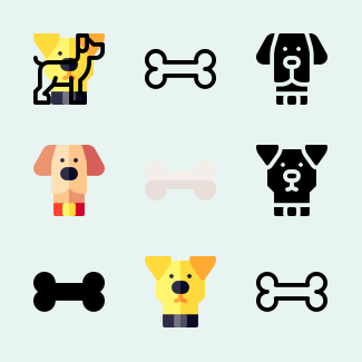 Dogs icons pack