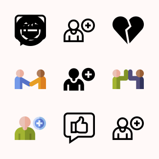 Friendship icons pack
