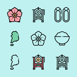Korea icons pack