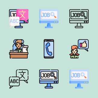 Job Resume icons pack