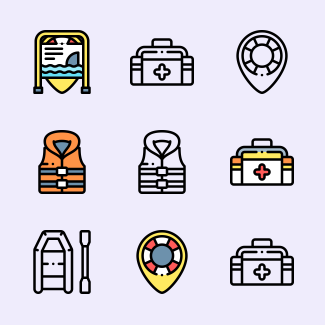Lifeguard icons pack