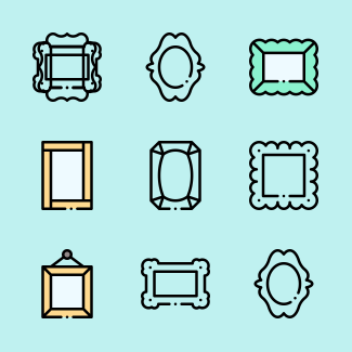 Frames icons pack