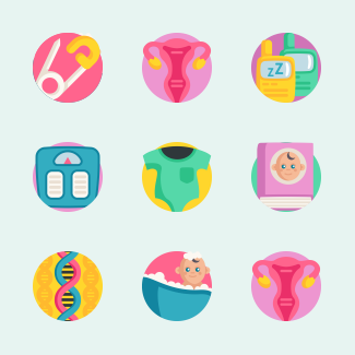 Maternity icons pack