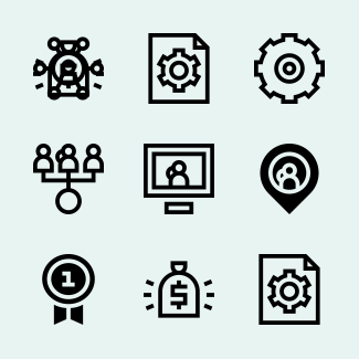 Teamwork icons pack