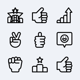 Motivation icons pack