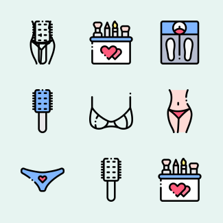 Beauty icons pack