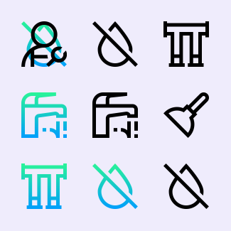 Plumber icons pack