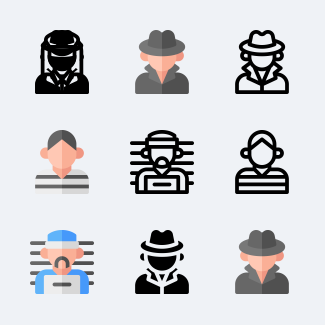 Police icons pack