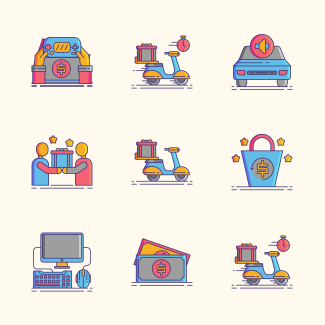 Cyber Monday icons pack