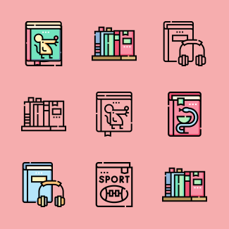 Book Store icons pack