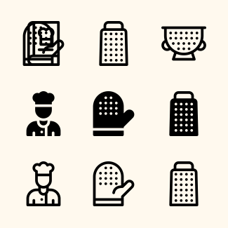 Cooking icons pack
