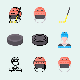 Hockey icons pack