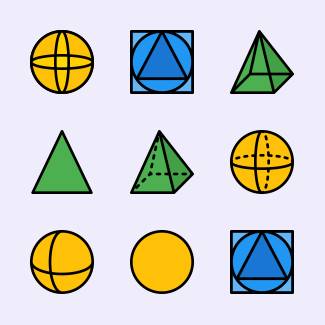 Shapes icons pack