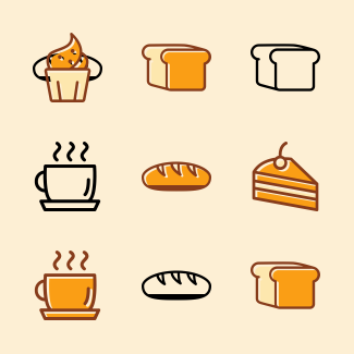 Cake and Bakery icons pack