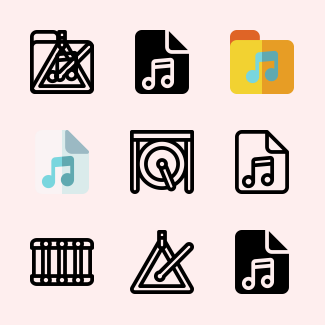 Music icons pack