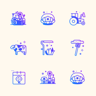 Farming icons pack