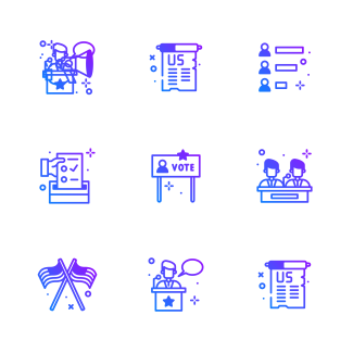 US Elections icons pack