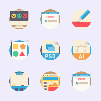 Creativity & design icons pack