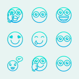 Emojis icons pack
