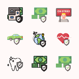 Insurance icons pack