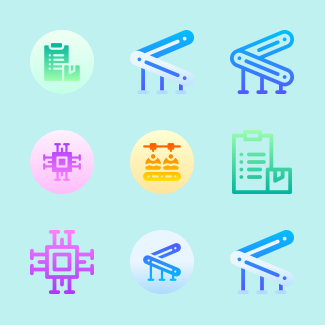 Mass production icons pack