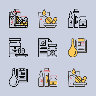 Pharmacy icons pack