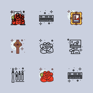 Arts and Crafts icons pack