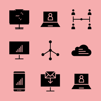 Communication Internet icons pack