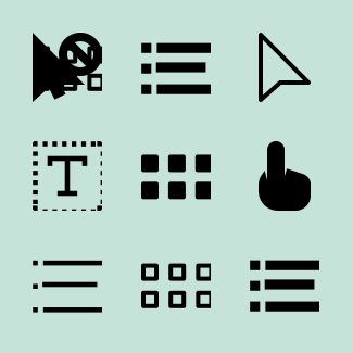 Selection and Cursors icons pack
