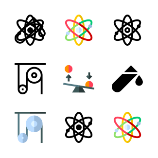 Physics icons pack