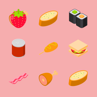 Food icons pack