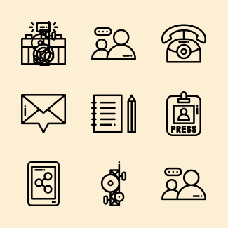 News & journals icons pack