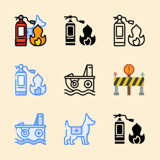 Rescue and Response icons pack