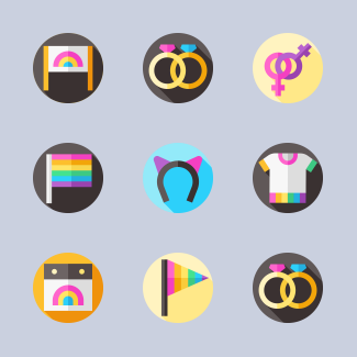 World Pride Day icons pack
