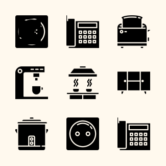 Furniture and Household icons pack