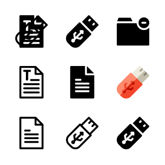 Files and documents icons pack