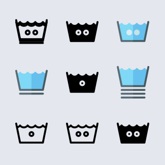 Laundry icons pack