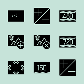 Photo and Video icons pack