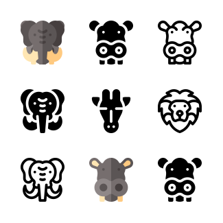 Africa icons pack