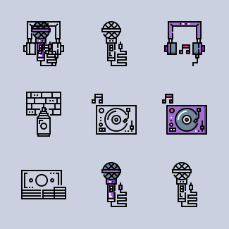 Hip Hop icons pack