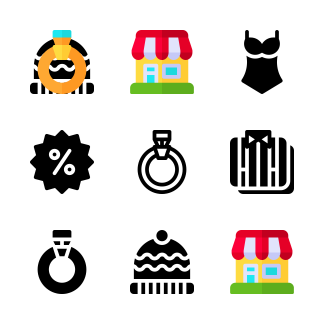 Fashion Ecommerce icons pack