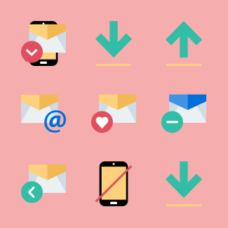 Communication icons pack