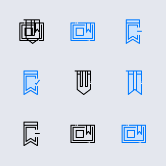 Bookmarks icons pack